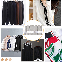 Polyester Elastic Ribbing Fabric for Cuffs&nbsp;DIY-WH0028-96C