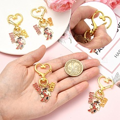 5Pcs Alloy Enamel Pendant Decorations&nbsp;HJEW-YW00452