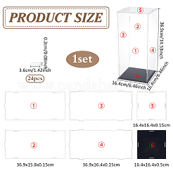 Transparent Acrylic Display Boxes&nbsp;ODIS-WH0329-95B