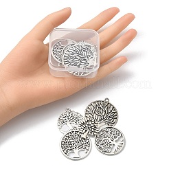 10Pcs 5 Styles Tibetan Style Alloy Pendants&nbsp;TIBEP-YW0001-47