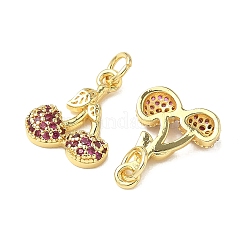 Brass Micro Pave Cubic Zirconia Pendants&nbsp;KK-K293-50G