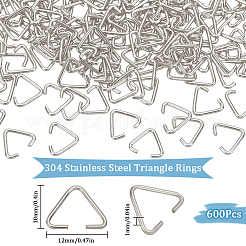 304 Stainless Steel Triangle Rings&nbsp;STAS-SP0001-80A