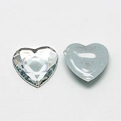 Acrylic Rhinestone Flat Back Cabochons&nbsp;GACR-Q009-25x25-15