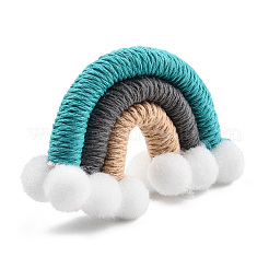 Polycotton(Polyester Cotton) Woven Rainbow Wall Hanging&nbsp;FIND-T035-16D