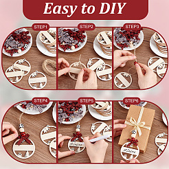 Christmas DIY Name Tag Pendant Making Kit&nbsp;DIY-GA0006-86