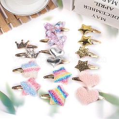 Imitation Leather Snap Hair Clips&nbsp;PW-WG4DE66-01