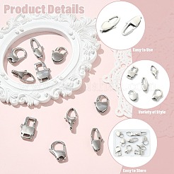 10Pcs 5 Styles 304 Stainless Steel Lobster Claw Clasps&nbsp;STAS-CJ0003-24