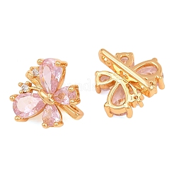 SHEGRACE Butterfly Brass Micro Pave Cubic Zirconia Spacer Bars&nbsp;XGRQ5K537-825G-A