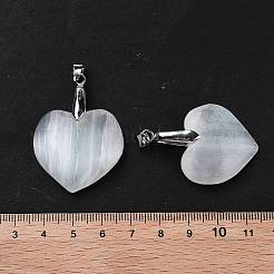Natural Selenite Pendants&nbsp;G-M091-01B