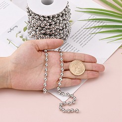 Tarnish Resistant 304 Stainless Steel Ball Chains&nbsp;CHS-A002B-6.0mm