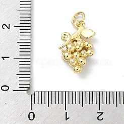 Brass Micro Pave Cubic Zirconia Pendants&nbsp;KK-H537-15G