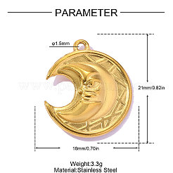 304 Stainless Steel Pendants&nbsp;STAS-OY019-11G