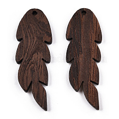 Natural Wenge Wood Pendants&nbsp;WOOD-T023-39