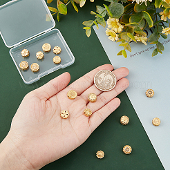 16Pcs 8 Style Rack Plating Brass Beads&nbsp;KK-CA0002-12
