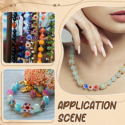 4 Strands Handmade Millefiori Glass Beads Strands&nbsp;LK-HY0001-03