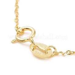 925 Sterling Silver Cable Chains Necklace for Women&nbsp;STER-I021-08B-G