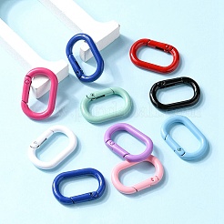 10Pcs Spray Painted Alloy Spring Gate Rings&nbsp;FIND-YW0001-83