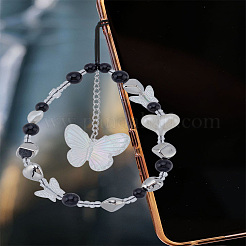 1Pc Alloy PVC Plastic Bead Mobile Straps&nbsp;HJEW-LP0001-08