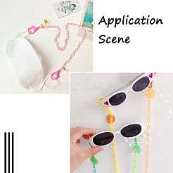 4Pcs 4 Colors Eyeglasses Chains&nbsp;AJEW-BY0001-03