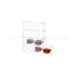 4-Tier Rectangle Acrylic Drawer Box&nbsp;CON-WH0097-50