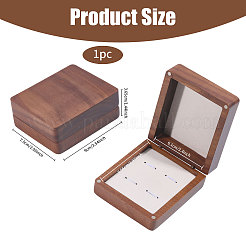 Wood Cuff-link Gift Storage Magnetic Boxes&nbsp;CON-WH0089-265B