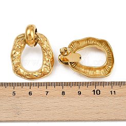 304 Stainless Steel Nuggets Dangle Stud Earrings&nbsp;EJEW-K268-27G