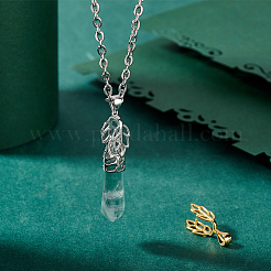 2Pcs 2 Colors 925 Sterling Silver Ice Pick Pinch Bails&nbsp;STER-PH0001-93