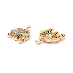 Brass Micro Pave Colorful Cubic Zirconia Pendants&nbsp;ZIRC-Z019-14G-NR