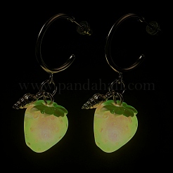 Luminous Fruits Alloy Resin Stud Dangle Earrings&nbsp;RE-CBAB555-01G-C