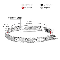 304 Stainless Steel Panther Chain Watch Band Bracelets&nbsp;JB679A