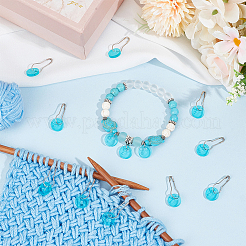 Acrylic & Iron Locking Stitch Marker&nbsp;FIND-BC0013-50
