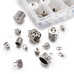 Tibetan Style Alloy Cord Ends&nbsp;TIBE-TA0001-16AS