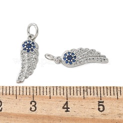 Brass Micro Pave Cubic Zirconia Pendants&nbsp;KK-U056-40P