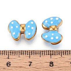 Ion Plating(IP) 304 Stainless Steel Enamel Beads&nbsp;STAS-N114-23G-G