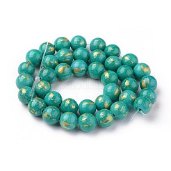 Natural Mashan Jade Beads Strands&nbsp;G-F670-A01-6mm