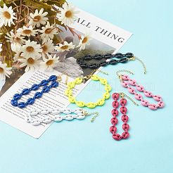 Alloy Coffee Bean Chain Bracelets&nbsp;BJEW-JB06247
