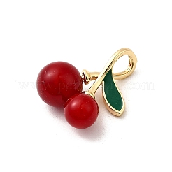 Brass Resin Pendants&nbsp;KK-D408-04KCG