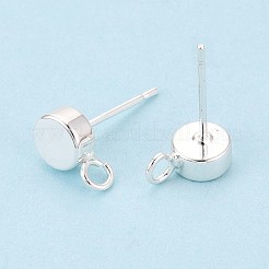 Brass Stud Earring Findings&nbsp;KK-WH0065-09B-S