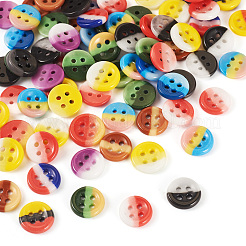 80Pcs 4-Hole Porcelain Buttons&nbsp;PORC-PJ0001-01