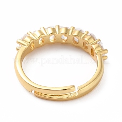 Cubic Zirconia Adjustable Ring&nbsp;RJEW-E264-03G