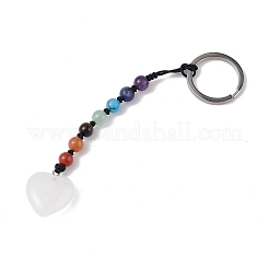 7 Chakra Gemstone Beads Keychain&nbsp;KEYC-F036-02E