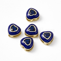 Rack Plating Brass Cubic Zirconia Beads&nbsp;KK-C007-16G-03
