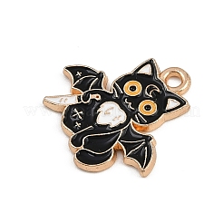 Halloween Alloy Enamel Pendants&nbsp;FIND-I052-01KCG-10