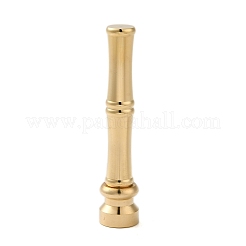 Golden Tone Brass Wax Seal Stamp Head with Bamboo Stick Shaped Handle&nbsp;LS-STAM-K001-05G-Z