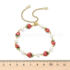 Adjustable Brass Enamel Slider Bracelets&nbsp;BJEW-JB13841