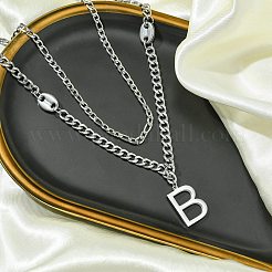 304 Stainless Steel Chain Necklaces&nbsp;NJEW-M078-08P