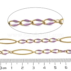 304 Stainless Steel Enamel Link Chains&nbsp;CHS-U003-01G-03