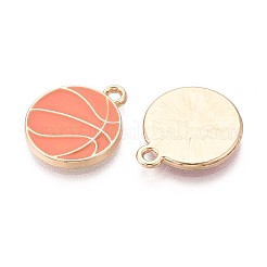 Rack Plating Alloy Enamel Pendants&nbsp;PALLOY-T091-19G