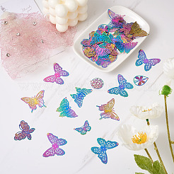 48Pcs 8 Style 201 Stainless Steel Filigree Pendants&nbsp;STAS-FW0001-13