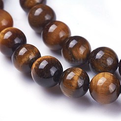Round Tiger Eye Beads Strands&nbsp;Z0RQT012